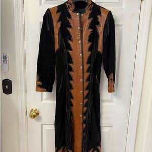 Vintage Tribe America Suede & Leather Duster-Women’s size 10 (runs small sleeve)